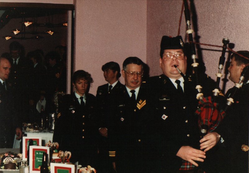 Playing Head Table in at Xmas Dinner CFB Toronto 1995